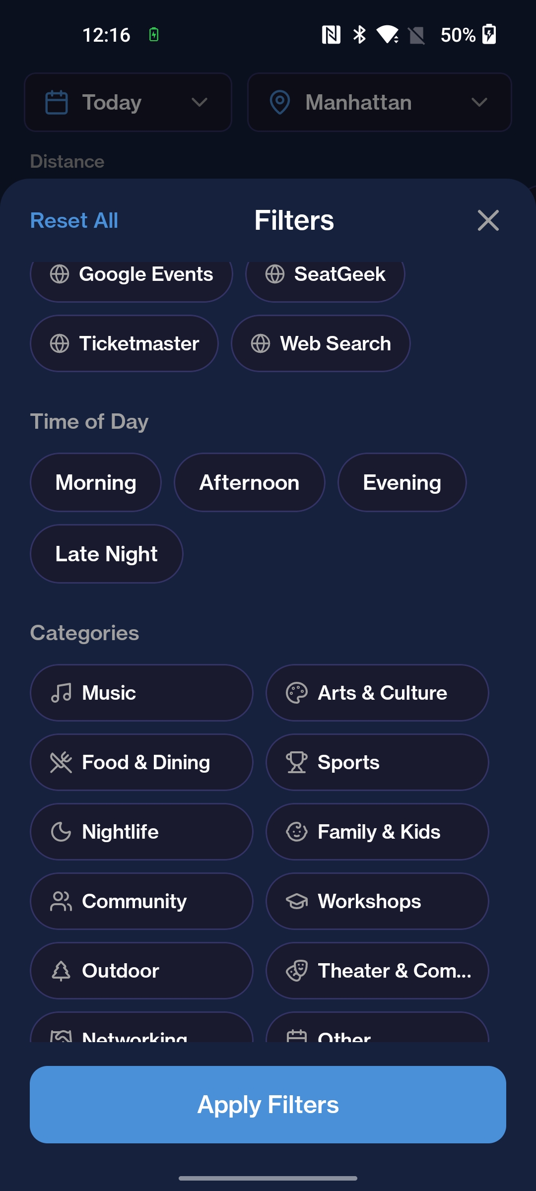 Scene Scout App Screenshot - Map View