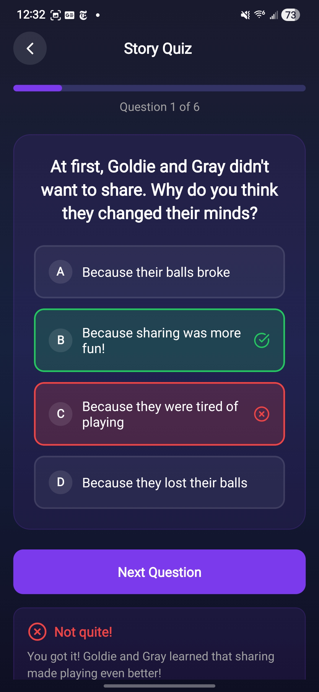 TinyTales App Screenshot