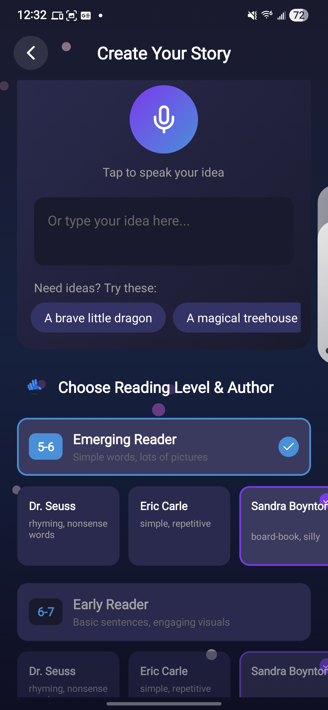 TinyTales App Screenshot