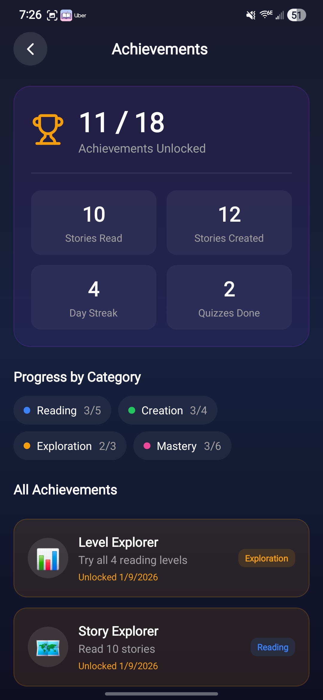 TinyTales App Screenshot
